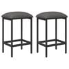 vidaXL Barhocker 2 stk. Hellgrau 40 x 32 x 74 cm Holzwerkstoff