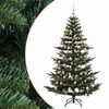 vidaXL K&uuml;nstlicher Weihnachtsbaum mit Weihnachtskugel 210 cm 300 LEDs