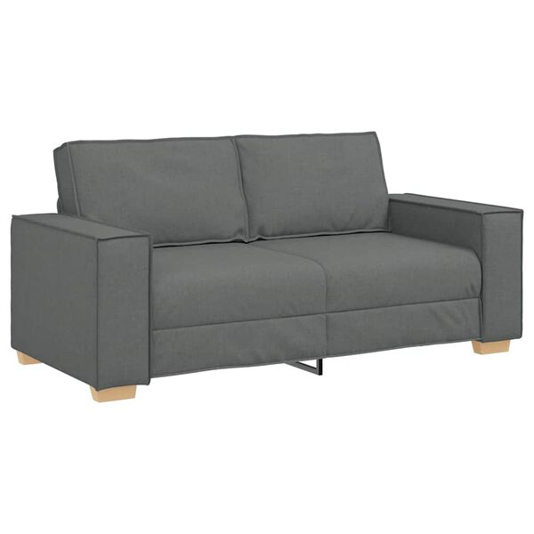 vidaXL 2-Sitzer Sofa Dunkelgrau 180x78x84 cm Stoff