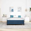 vidaXL Boxspringbett mit Matratze Blau 140 x 200 cm Stoff