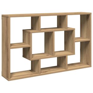 vidaXL Wandregal Artisan-Eiche 85 x 16 x 52,5 cm Holzwerkstoff
