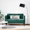 vidaXL Zweisitzer-Sofa Dunkelgrün 111 cm Samt