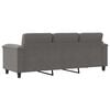 vidaXL 3-Sitzer-Sofa Dunkelgrau 180 cm Mikrofasergewebe