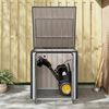 vidaXL Gartenlagerbox Schwarz 101,5 x 107 x 100 cm Stahl