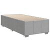 vidaXL Boxspringbett mit Matratze Hellgrau 90x190 cm Stoff