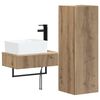vidaXL Badezimmerm&ouml;bel-Set 2 Stk. Artisan-Eiche 33 x 34,5 x 100 cm