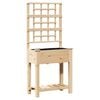 vidaXL Garten-Pflanzgef&auml;&szlig; Beige 71 x 38 x 152 cm Massivholz aus Fichte