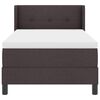 vidaXL Boxspringbett mit Matratze Dunkelbraun 200 x 90 cm Polyester