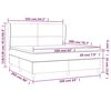 vidaXL Boxspringbett mit Matratze Rosa 160x200 cm Samt