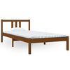 vidaXL Massivholzbett Honigbraun 90x200 cm