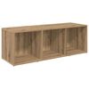 vidaXL TV-Schrankset Wandmontiert 2 pcs Artisan-Eiche 107 x 35 x 37 cm