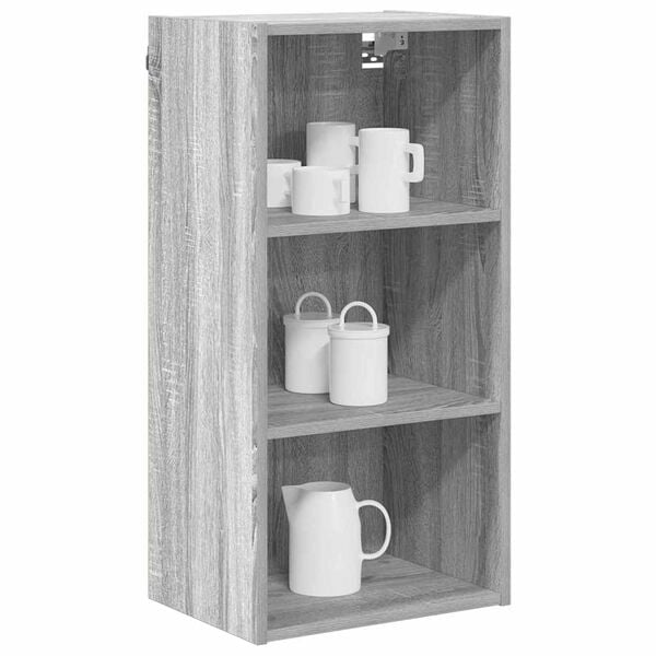 vidaXL H&auml;ngeschrank Graues Sonoma 40 x 29,5 x 80 cm Holzwerkstoff