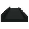 vidaXL Wandregale 4 Stk. Schwarz 80x9x3 cm