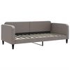 vidaXL Tagesbett Ausziehbar Taupe 90x200 cm Stoff