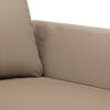 vidaXL 2-Sitzer-Sofa Cappuccino-Braun 120 cm Kunstleder