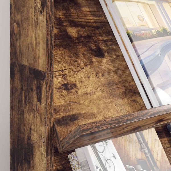 vidaXL Magazinregal Ger&auml;ucherte Eiche 70 x 41 x 126 cm Holzwerkstoff