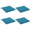 vidaXL 4-teilige Sitzkissen SOEST 4 stk. 100 % Polyester Himmelblau