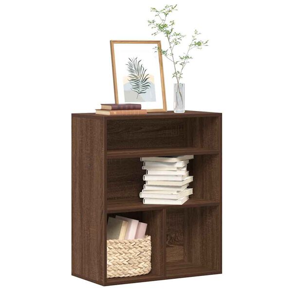 vidaXL B&uuml;cherregal Braun Eichen-Optik 60x30x71,5 cm Holzwerkstoff