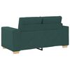 vidaXL Sofa 3 pcs Dunkelgr&uuml;n 221 x 80 x 80 cm Leinenmischgewebe