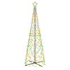 vidaXL LED-Weihnachtsbaum Kegelform Mehrfarbig 500 LEDs 100x300 cm