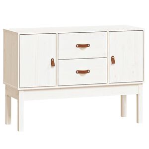 vidaXL Sideboard Wei&szlig; 110x40x78 cm Massivholz Kiefer