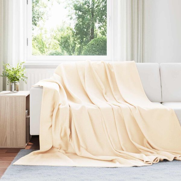 vidaXL Wohndecken 6 pcs Creme 240 x 220 cm Fleece