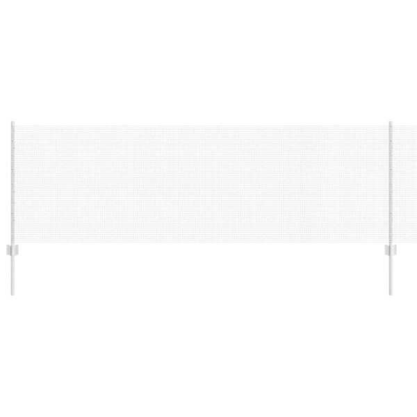 vidaXL Zaun mit Pfosten Silber 0,8 x 25 m Stahl