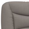 vidaXL Bett mit Matratze "Hvar" Taupe 90x200 cm Stoff
