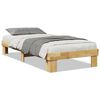 vidaXL Bettgestell ohne Matratze 90x190 cm Massivholz Eiche