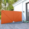 vidaXL Faltbarer Terrassen-Seitenfächer Terracotta-Rot 400×200 cm