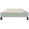 vidaXL Boxspringbett ohne Matratze Hellgrau 90x210 cm Samt