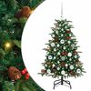 vidaXL K&uuml;nstlicher Weihnachtsbaum mit 150 LEDs mit St&auml;nder Gr&uuml;n 120 cm