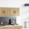 vidaXL Garagen-Wandschrank Artisan-Eiche Holzwerkstoff