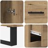vidaXL Highboard mit Schubladen 2 pcs Artisan-Eiche 69,5 x 34 x 180 cm