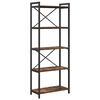 vidaXL B&uuml;cherregal 60 x 30 x 155 cm Holzwerkstoff Ger&auml;ucherte Eiche
