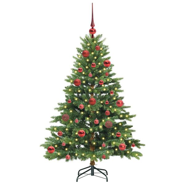 vidaXL Künstlicher Weihnachtsbaum mit 150 LEDs Grün 150 cm PE und PVC