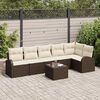 vidaXL Gartensofa-set Braun Poly-Rattan