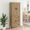 vidaXL Highboard Artisan-Eiche 69,5 x 34 x 180 cm Holzwerkstoff