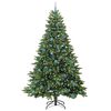 vidaXL K&uuml;nstlicher Weihnachtsbaum mit 300 LEDs Gr&uuml;n 240 cm PE und PVC