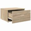 vidaXL Schubladenschrank mit Rad Braun 55 x 45 x 33,5 cm Holzwerkstoff