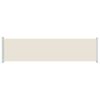 vidaXL Seitenmarkise Ausziehbar 600x160 cm Creme