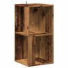 vidaXL Eckregal Altholz-Optik 33x33x67 cm Holzwerkstoff