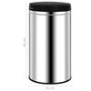 vidaXL Automatischer Sensor-Mülleimer 60 L Edelstahl