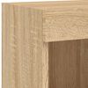 vidaXL TV-Schrank mit LED-Leuchten Sonoma-Eiche 100x30x30 cm