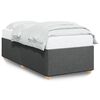 vidaXL Bettgestell ohne Matratze Dunkelgrau 90x190 cm Stoff