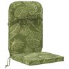 vidaXL Sonnen-Lounger Kissen 100 % Polyester Blattdesign