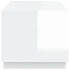 vidaXL Couchtisch Hochglanz-Wei&szlig; 102x50x44 cm Holzwerkstoff