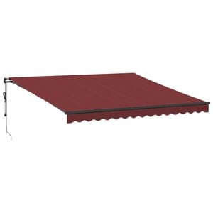 vidaXL Markise Automatisch Burgunderrot 400x350 cm
