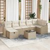 vidaXL Sofa Set mit Kissen 7 pcs Poly-Rattan