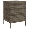vidaXL Gartenschrank Grau 55x59x80 cm Poly Rattan